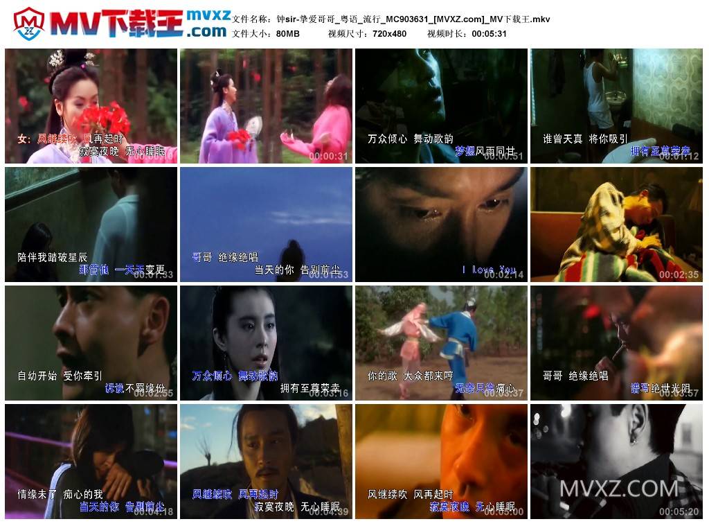 钟sir-挚爱哥哥_粤语_流行_MC903631
